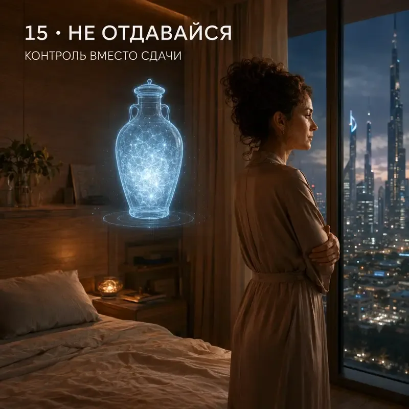 Женщина в близости наблюдает за собой со стороны — контроль там, где нужна сдача