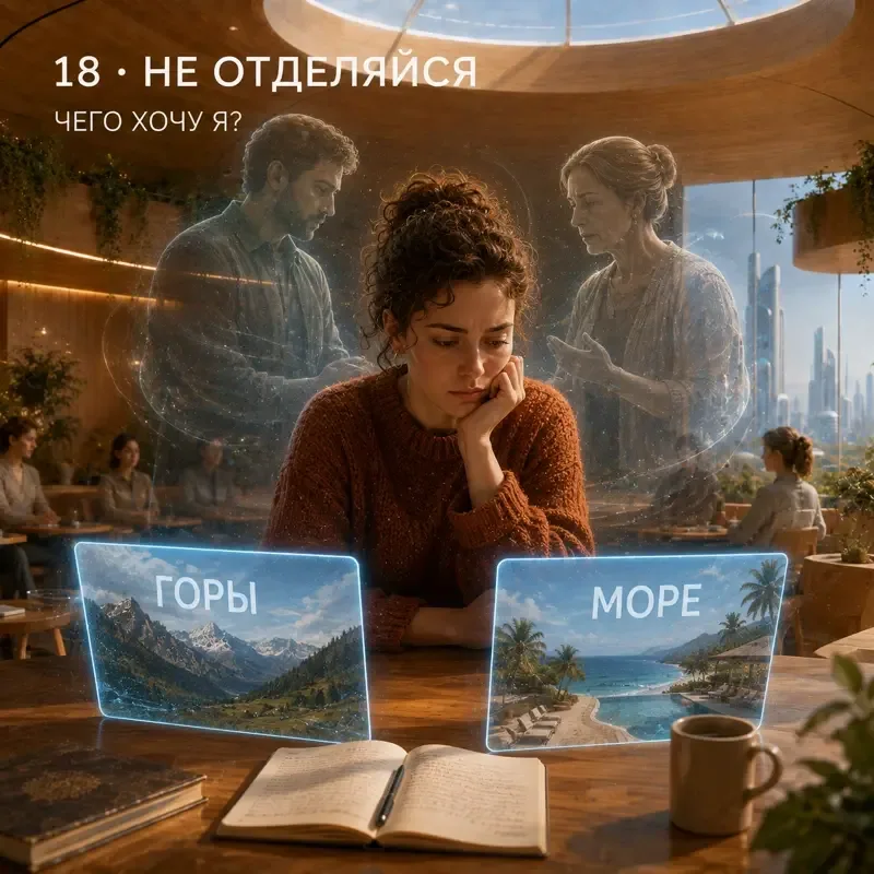 Две фигуры, слитые в одну, без различимой границы между ними