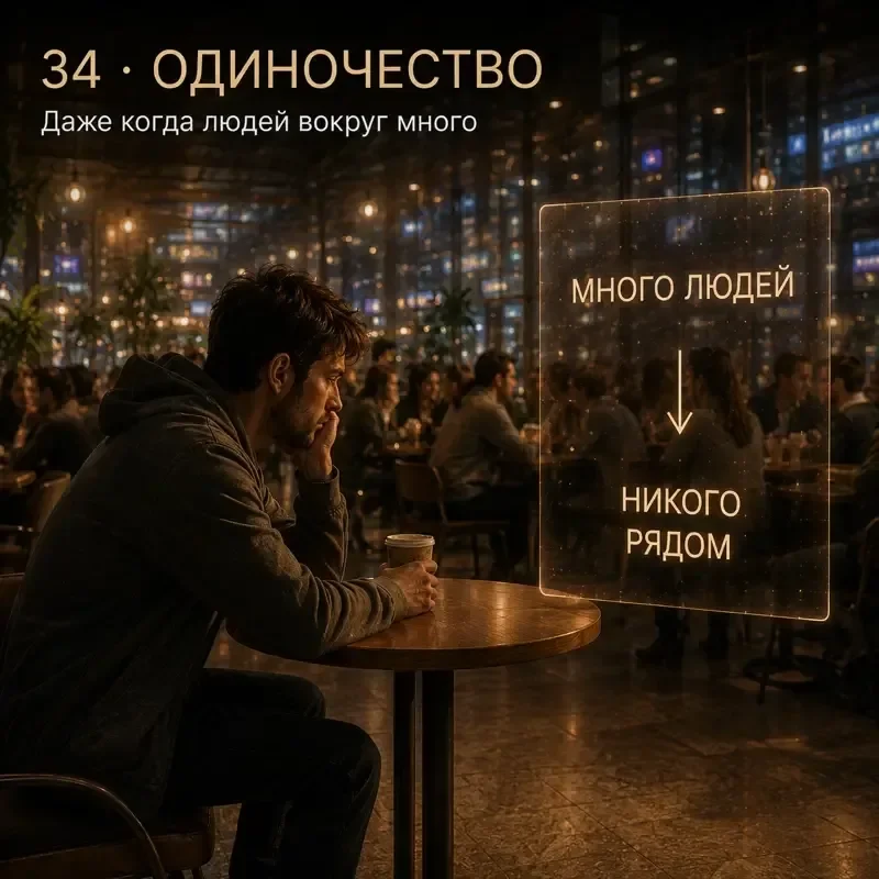 Пожилой человек в одиночестве; рядом данные о влиянии изоляции на смертность