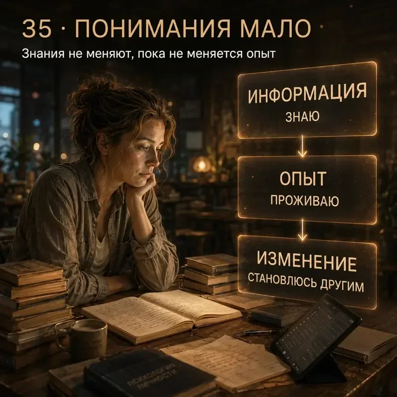 Почему понимания недостаточно: что работает вместо